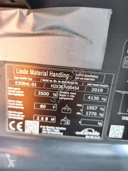Vysokozdvižný vozík Linde E35RHL01