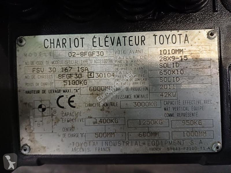 رافعة شوكية Toyota  02-8FGF30