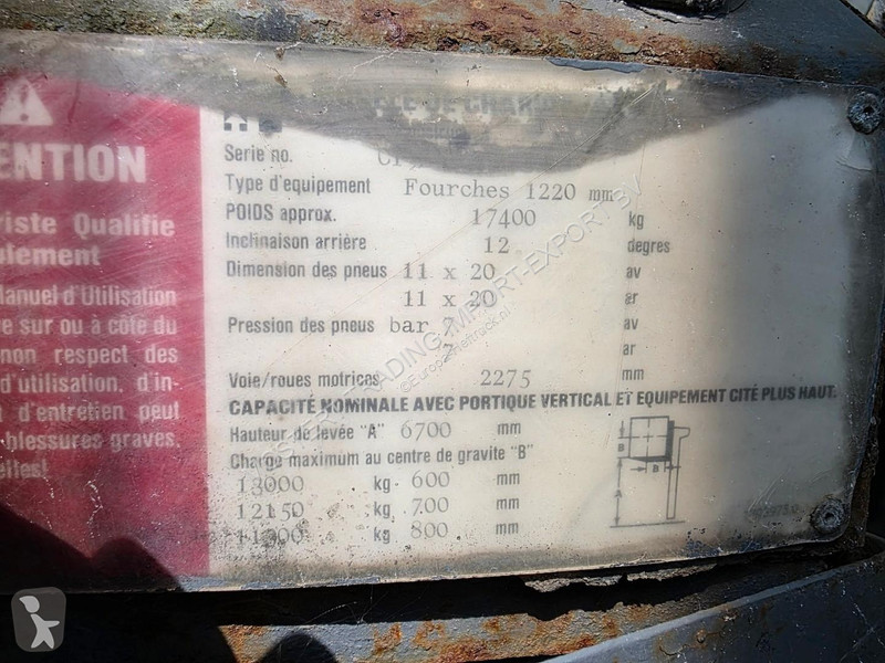 رافعة شوكية Hyster 13T Hyster 13 Ton Forklift...