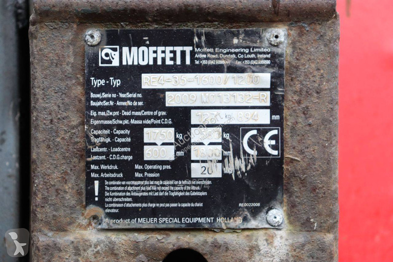 Chariot embarqué Moffett 20.3