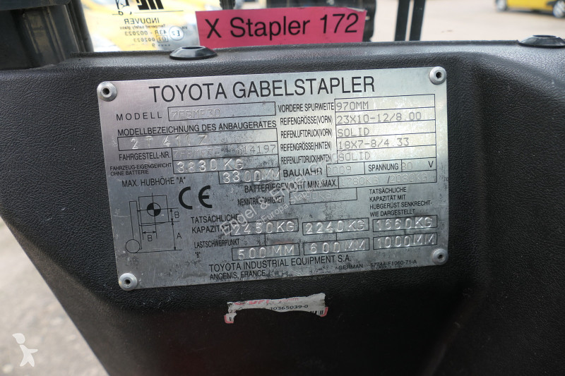 رافعة شوكية محمولة Toyota 7FBMF30 Batterie 19/2016