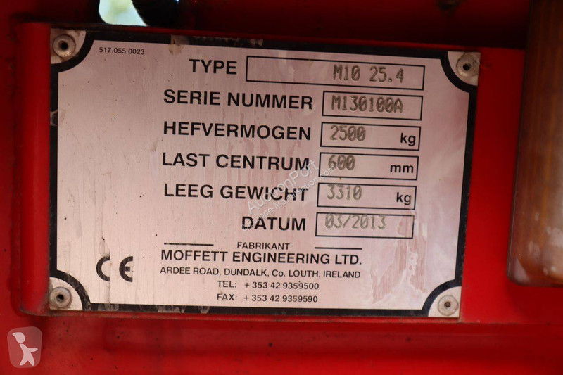 Chariot embarqué Moffett 0 25.4