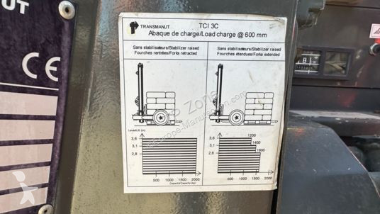 رافعة شوكية محمولة Transmanut tci 3-c à 13 900...