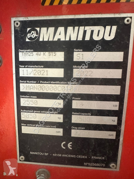 Stivuitor transportabil Manitou TMM25 4W