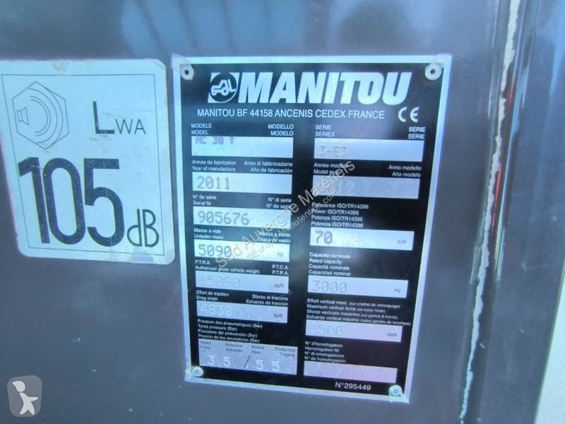 Terrængående gaffeltruck Manitou + Benne...