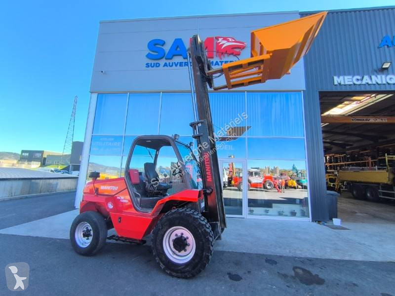 Terrængående gaffeltruck Manitou + Benne...