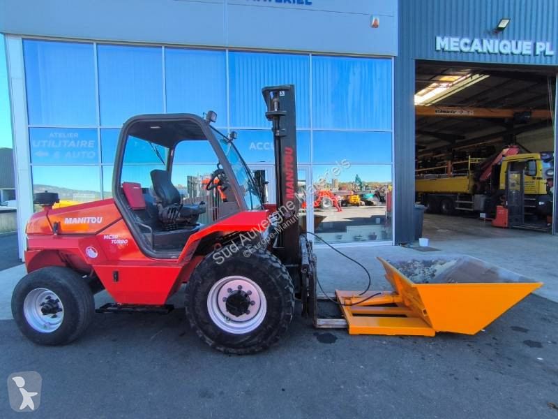 Terrængående gaffeltruck Manitou + Benne...