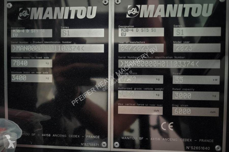 رافعة شوكية لجميع التضاريس Manitou M30-4 Valid...
