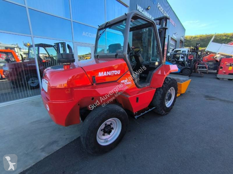 Terrængående gaffeltruck Manitou + Benne...