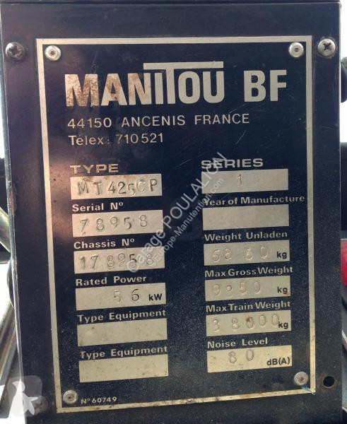 Încărcător telescopic Manitou  MT425CP
