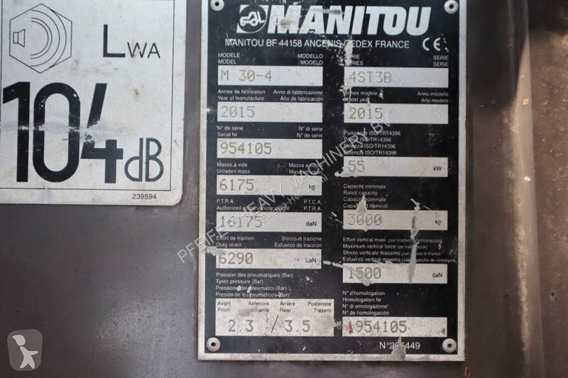 Carretilla todoterreno Manitou M30-4 Diesel,...