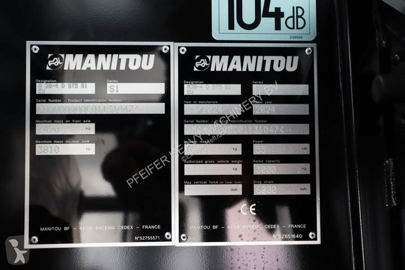 رافعة شوكية لجميع التضاريس Manitou M30-4 Valid...