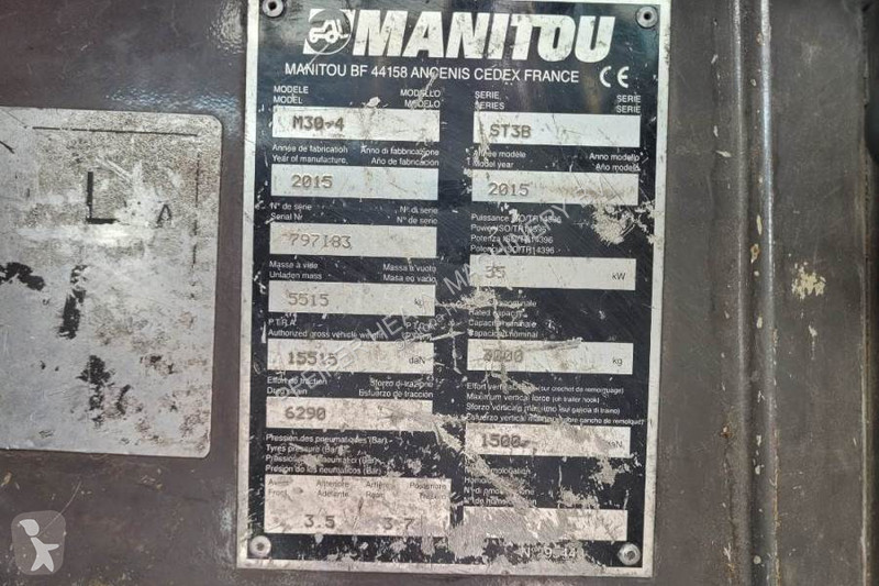 Ruw-terrein heftruck Manitou M30-4 Valid...