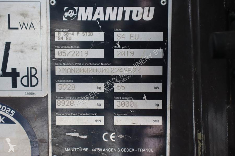 Stivuitor toate terenurile Manitou M30-4 Valid...