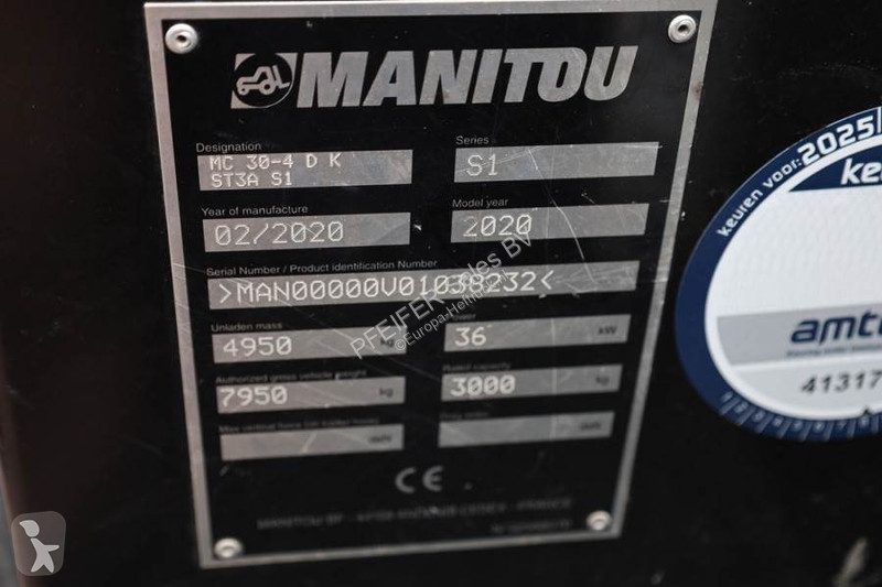 Carretilla todoterreno Manitou MC30-4 Valid...