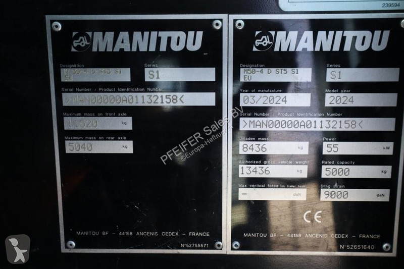 Terrængående gaffeltruck Manitou M50-4 Valid...