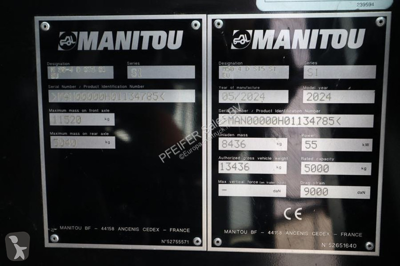 Terrængående gaffeltruck Manitou M50-4 Valid...