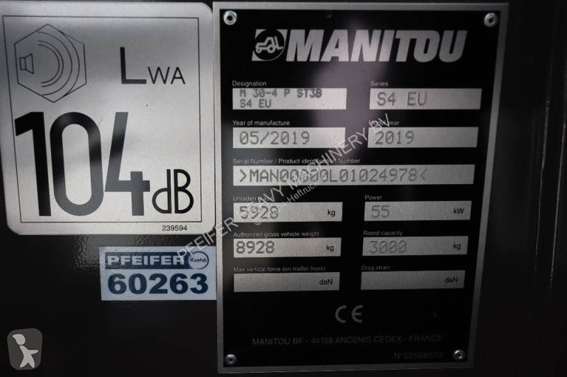 Stivuitor toate terenurile Manitou M30-4 Valid...