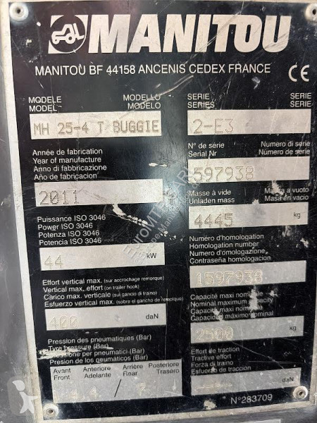 رافعة شوكية لجميع التضاريس Manitou  MH25-4 T...