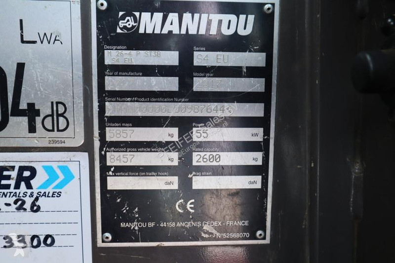 Terrængående gaffeltruck Manitou M26-4 Valid...