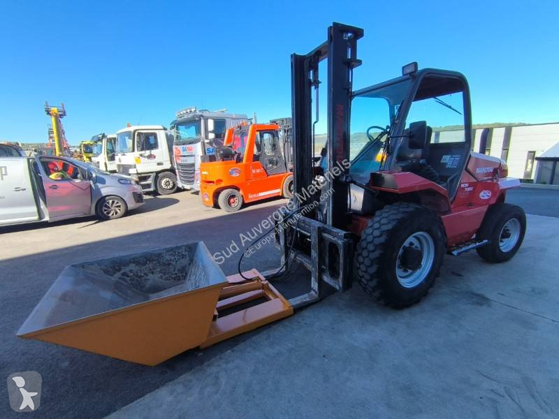 Terrængående gaffeltruck Manitou + Benne...