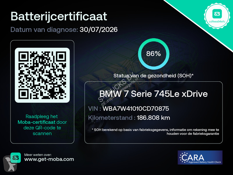 Autobús BMW xDrive Hybrid 6-cyl 745LE