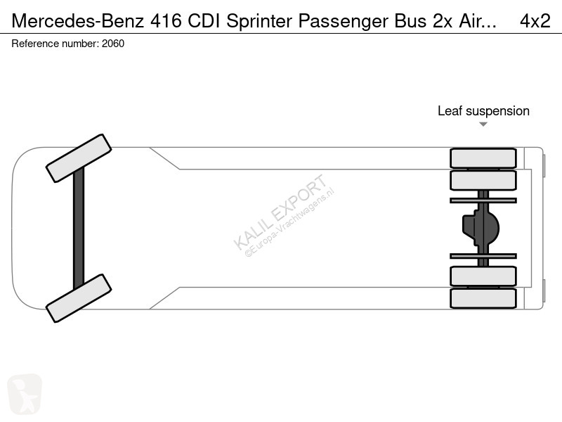Bus Mercedes 416 CDI Passenger Bus 2x Airco 18...