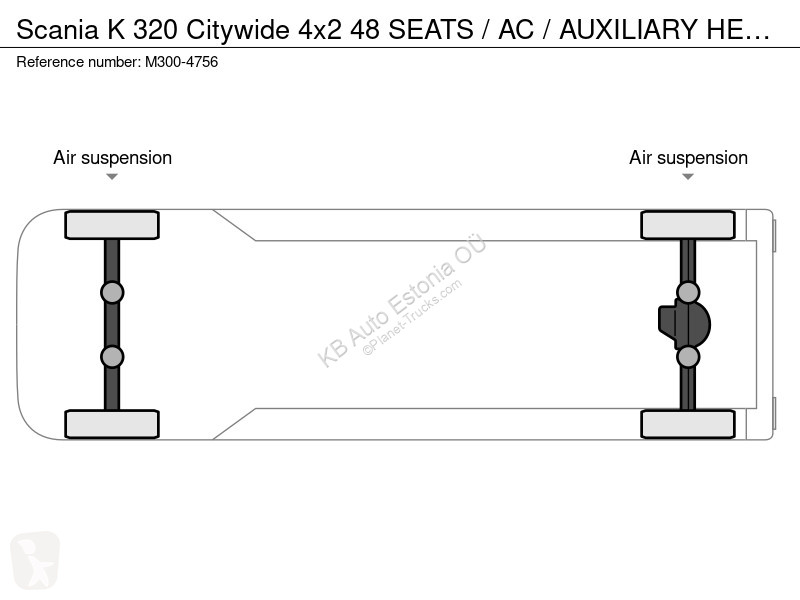 باص Scania K 320 Citywide 4x2 48 SEATS / AC /...