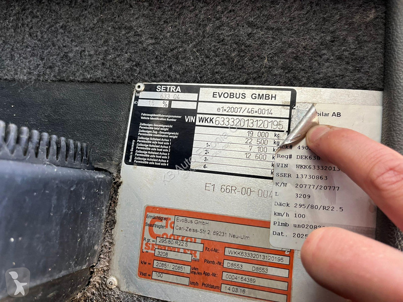 Autobus Setra S 416 UL 4x2 51 SEATS / AC /...