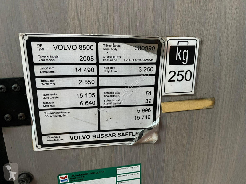 Градски автобус Volvo B12B 0 6x2*4 EURO 5 / AC...