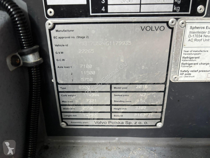 Pullman Volvo B8RLE 6x2*4 AC / AUXILIARY HEATING