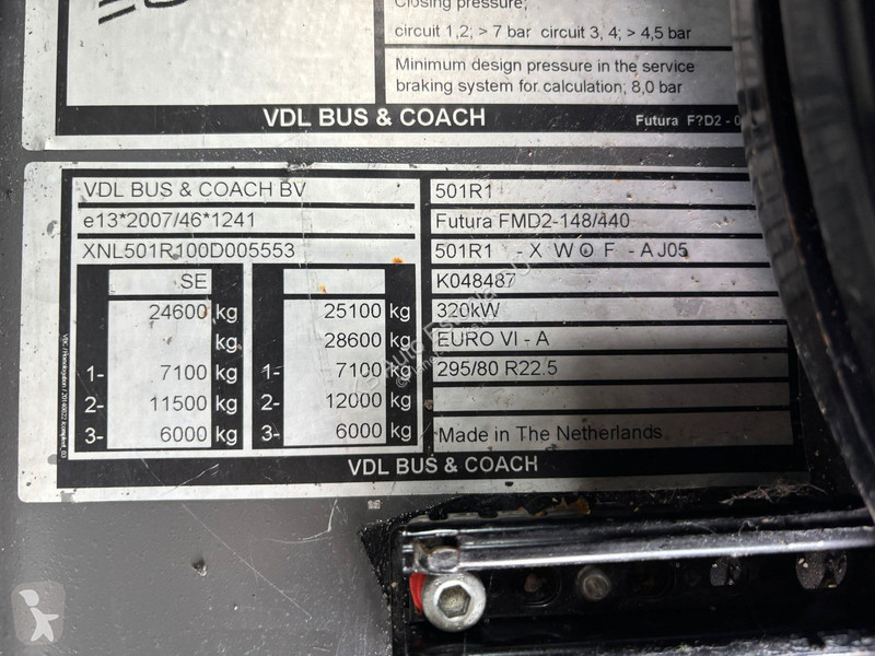 باص VDL Futura FMD 2-148/440 6x2*4 57 SEATS /...