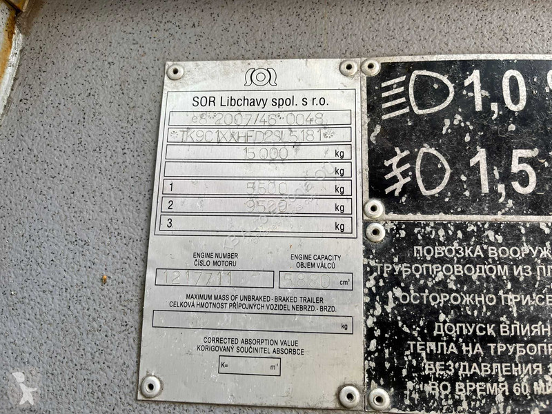 Buss SOR CG 10.5 EURO 5 / 38 SEATS + 37...