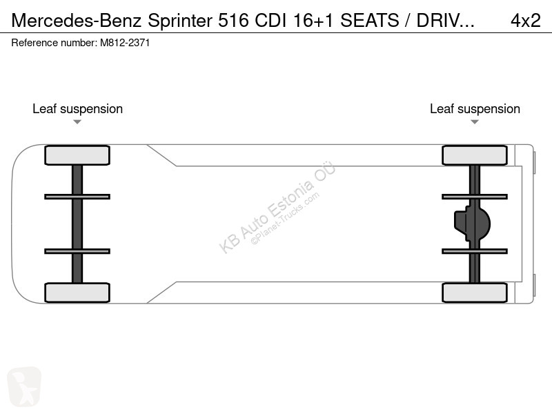 Bus Mercedes 516 CDI 16+1 SEATS / DRIVERS AC /...