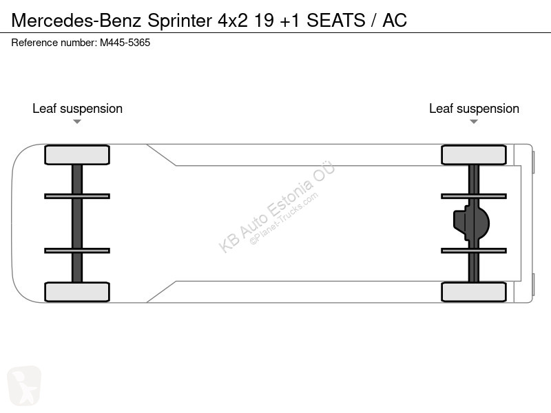 Buss Mercedes 4x2 19 +1 SEATS / AC