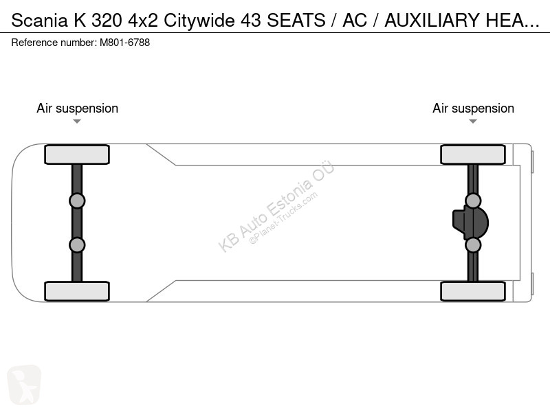 Autobuz Scania K 320 4x2 Citywide 43 SEATS / AC...