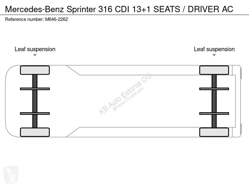 باص Mercedes 316 CDI 13+1 SEATS / DRIVER AC