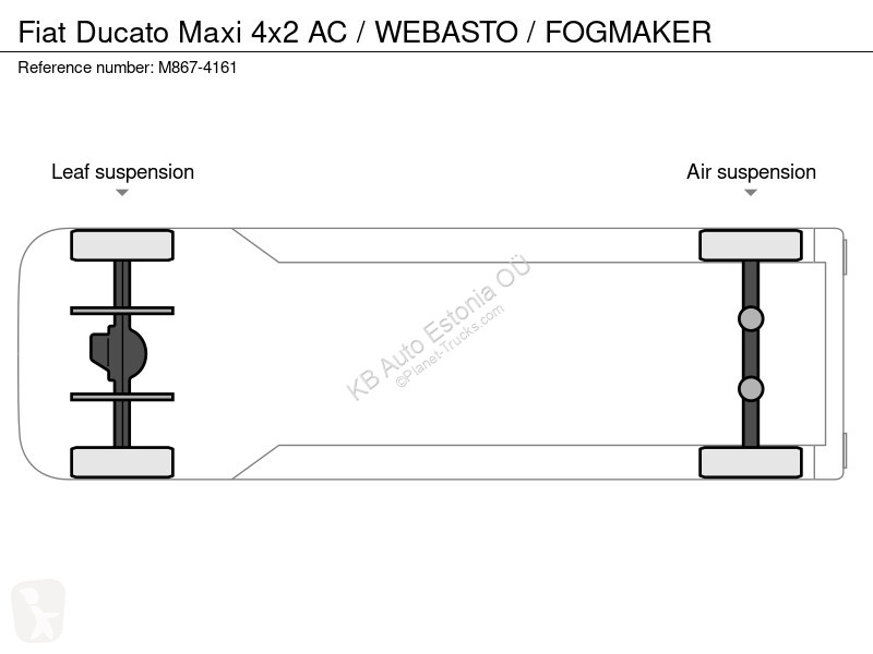 Fiat Maxi 4x2 AC / WEBASTO / FOGMAKER Transporter