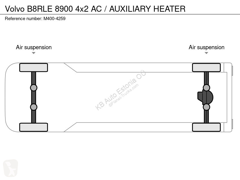 باص Volvo B8RLE 4x2 AC / AUXILIARY HEATER