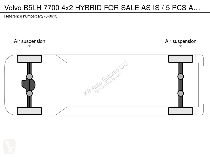 باص Volvo B5LH 7700 4x2 HYBRID FOR SALE AS IS /...