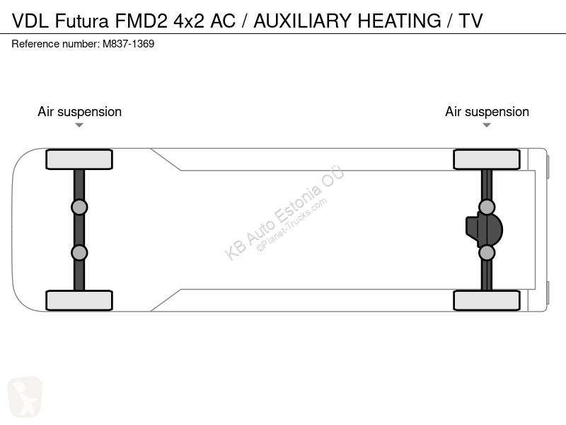 باص VDL Futura FMD2 4x2 AC / AUXILIARY HEATING...