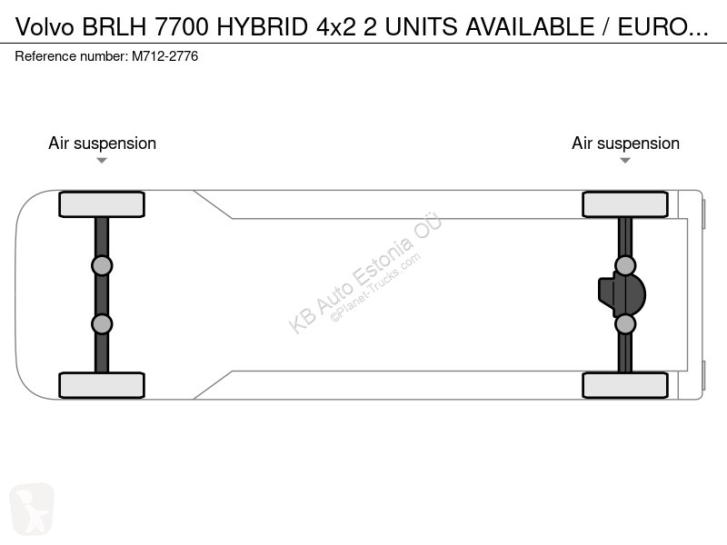 Autobussen Volvo BRLH 7700 HYBRID 4x2 2 UITS...