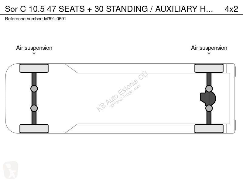 Autobuz SOR C 10.5 47 SEATS + 30 STANDING /...