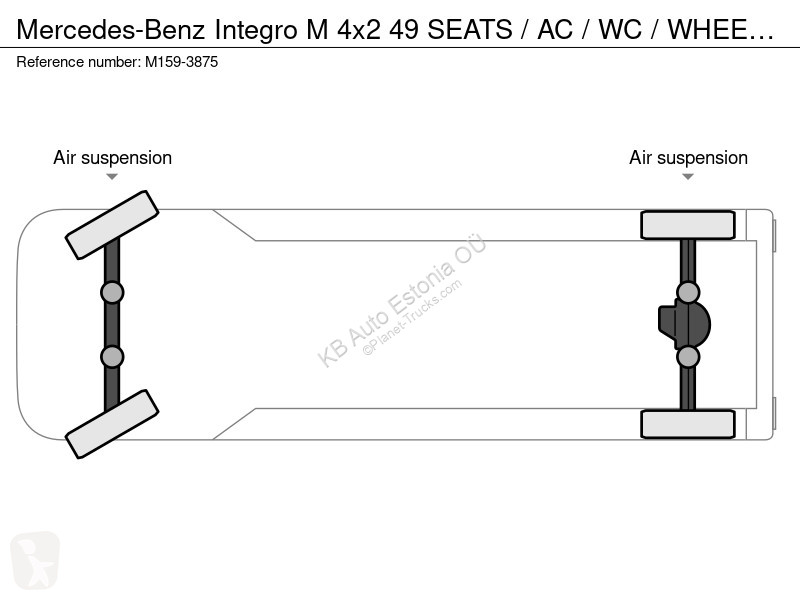 باص Mercedes M 4x2 49 SEATS / AC / WC /...