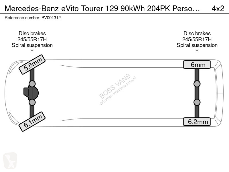Autobus Mercedes 129 90kWh 204PK...