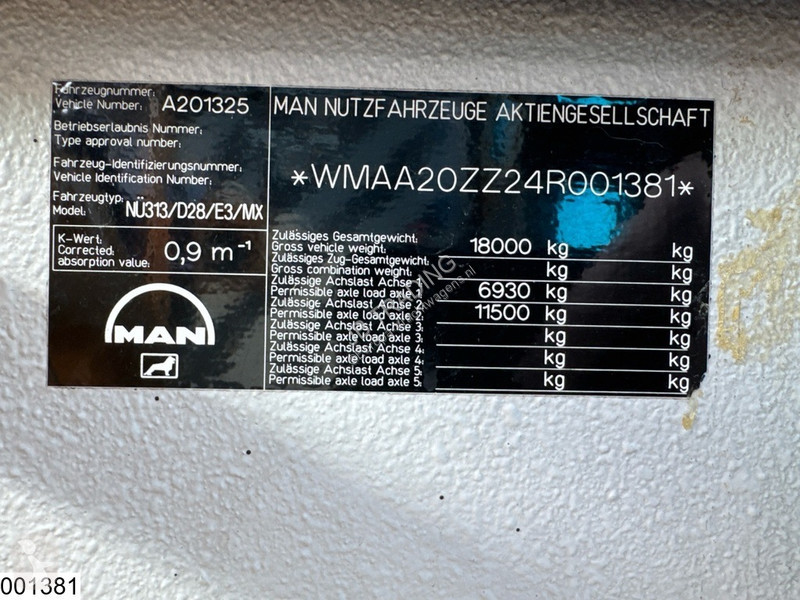 Autobussen MAN A20 NÜ313 B14 City bus, EURO 3,...