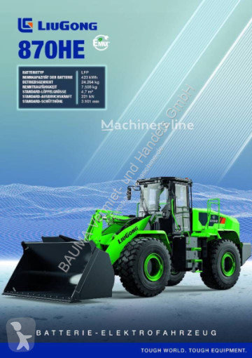 LiuGong 870 HE vollelektrisch, 24.2 t, 4.7-5.2 cbm