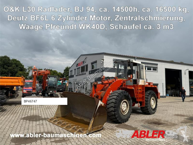 Pala cargadora O&K L30 Radlader Waage...