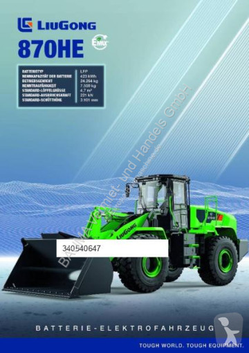 LiuGong 870H HE vollelektrisch, 24.2 t, 4.7-5.2 cbm