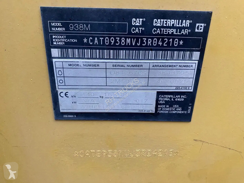 Shovel Caterpillar CAT 938M CDC STEERING...